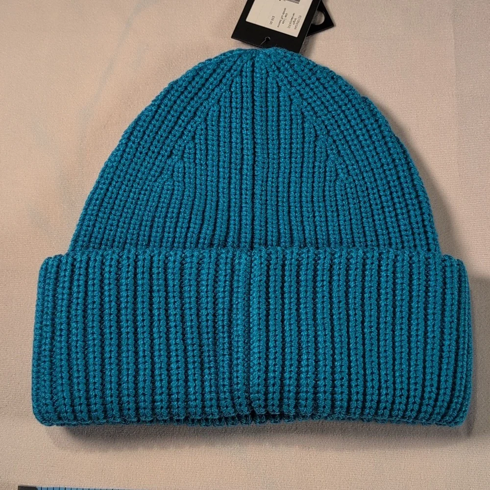 Kate Spade New York Spade Cuff Wool Blend Beanie in Bright Cerulean